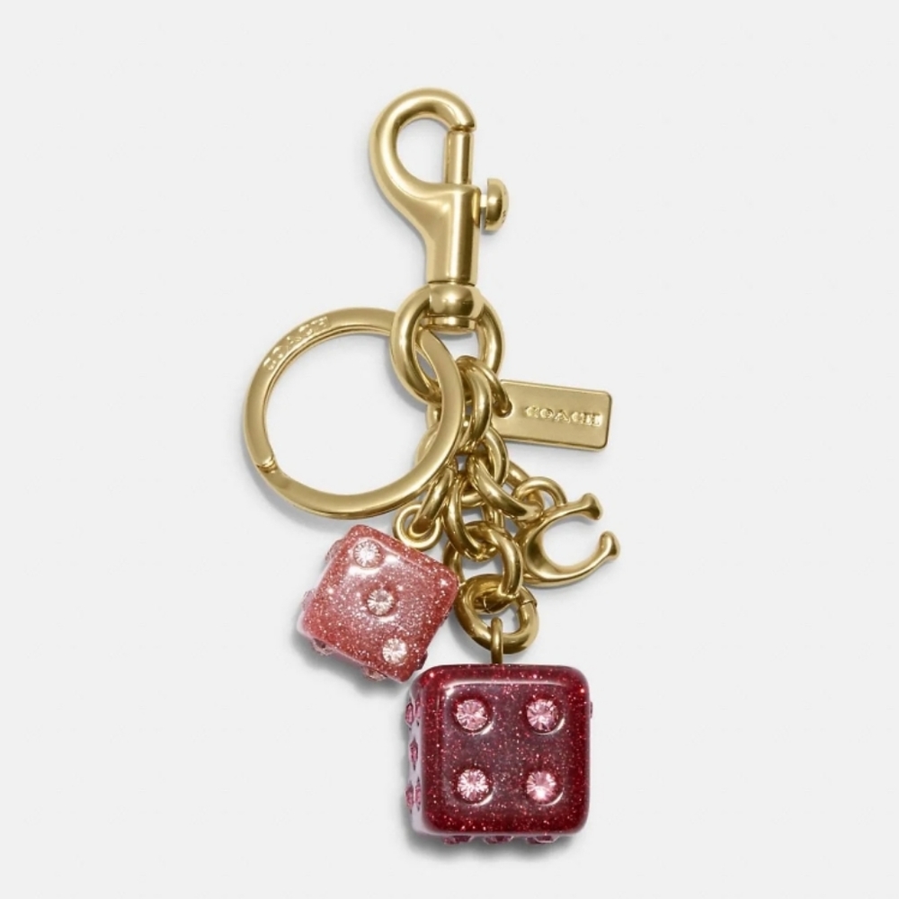 Coach Dice Charm Keychain